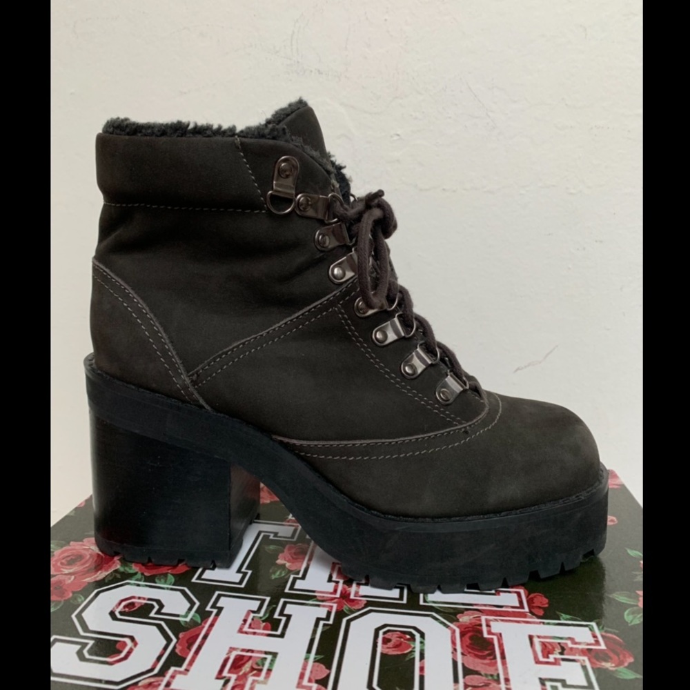 JEFFREY CAMPBELL “Sequoia-SH” Platform Ankle Boots